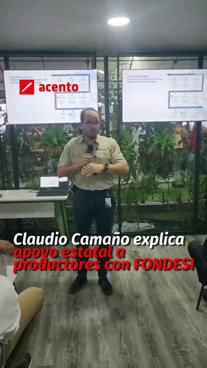Claudio Camaño explica apoyo estatal a productores con FONDESI