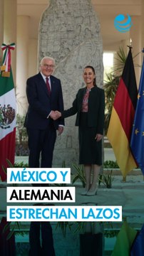 Presidenta Sheinbaum recibe en Cancún al presidente de Alemania, Frank-Walter Steinmeier