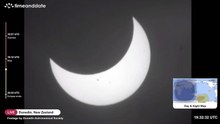 Stunning Time-Lapse Of A Partial Solar Eclipse Over New Zealand