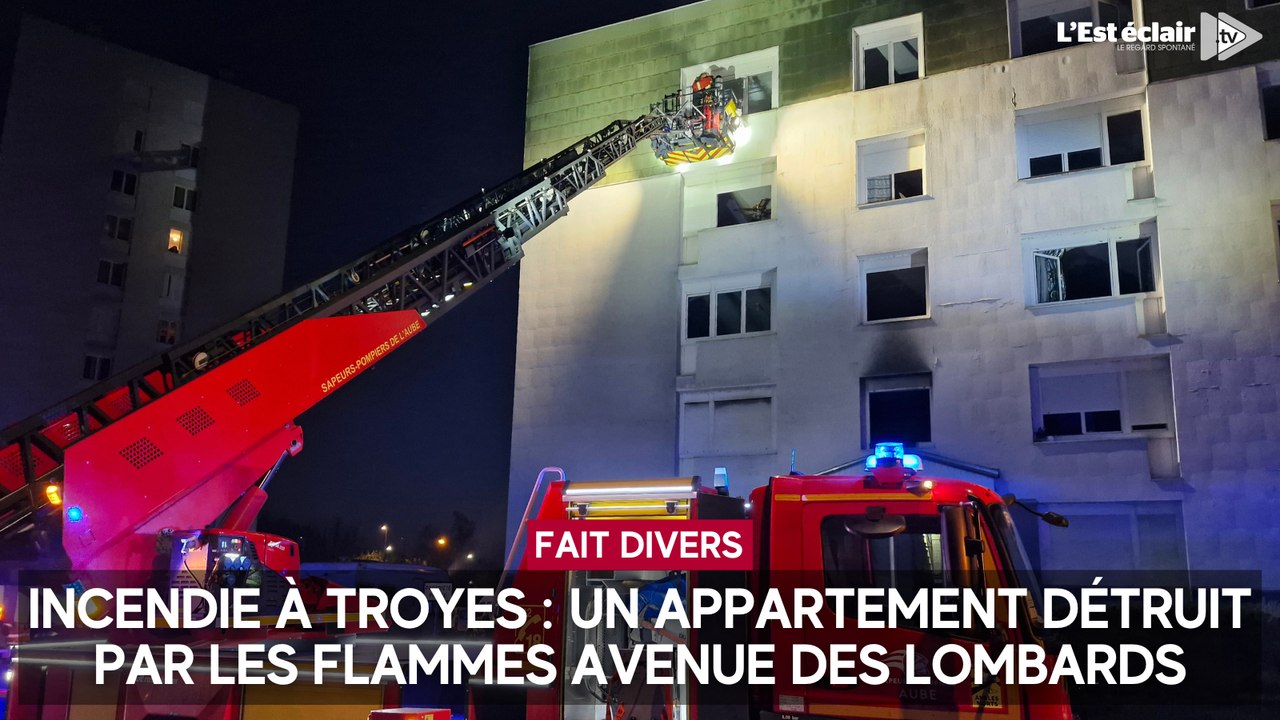 Incendie à Troyes : un appartement détruit par les flammes avenue des Lombards