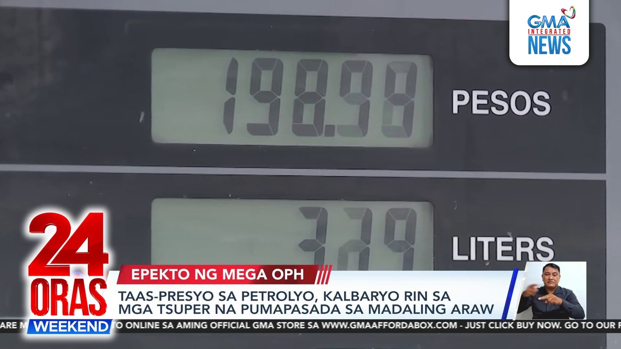 Rising fuel costs hit hard night drivers, small owners | 24 Oras Weekend