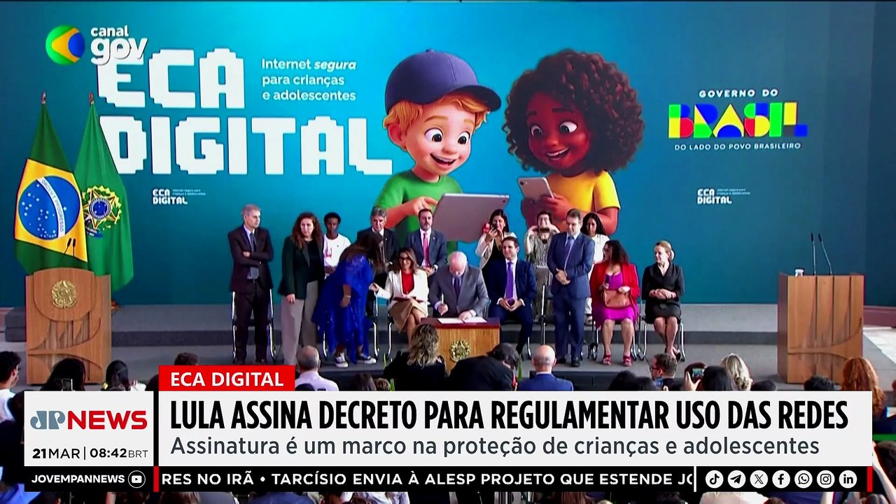 Lula assina decreto que regulamenta ECA Digital; Trindade e Rosemberg comentam