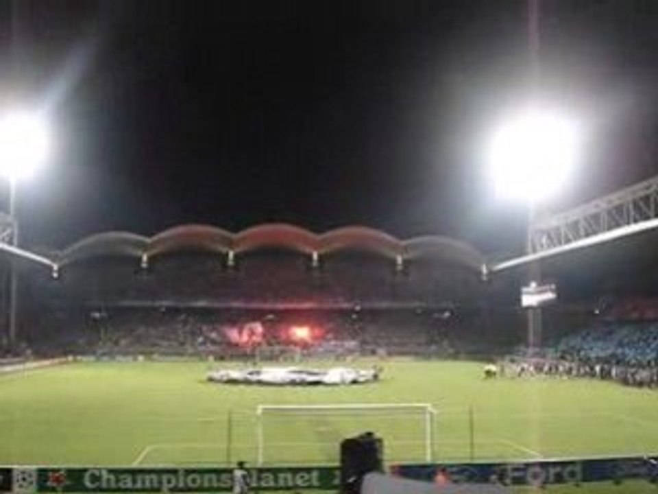 supporter lyonnais virage nord ultras ligue des champion