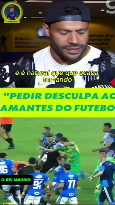 Hulk lamenta pancadaria na final do Campeonato Mineiro e revela conversa com o árbitro Ou você assume o controle do jogo, ou vai virar uma bagunça. #oreimadrid #mineiro #atletico #cruzeiro