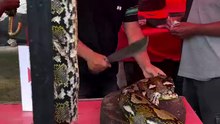 Extreme Python Meat Processing: Giant Snake Street Food | Viral Video