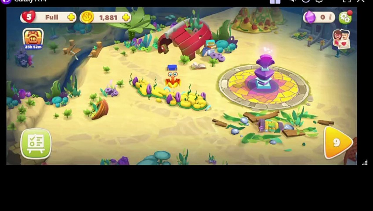 Level 09-Under Sea Solitaire tripeak
