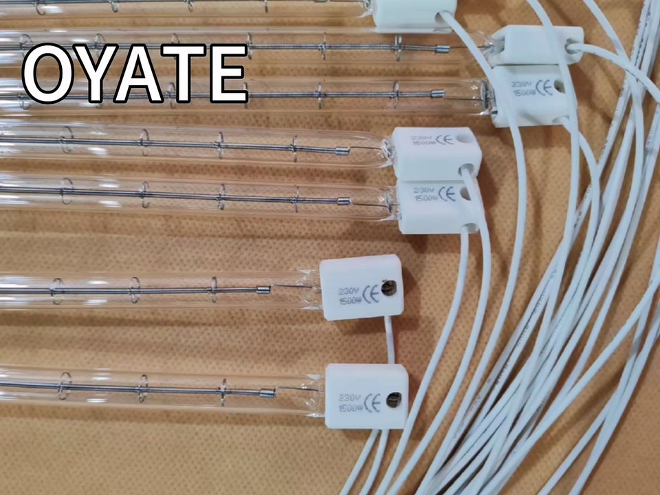 Shortwave Quartz IR Lamp 1500w 230v Halogen Infrared Heating Tubes