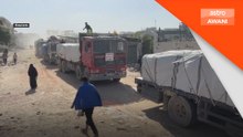 Bantuan ke Gaza menyusut 80 peratus sejak serangan