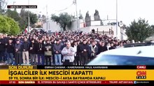 Mescid-i Aksa bayramda kapalı | İsrail polisi Filistinlilere müdahale ediyor!