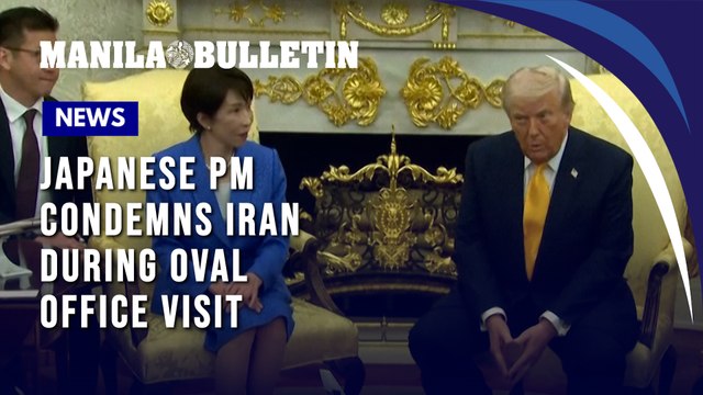 Japanese PM condemns Iran during Oval Office visit