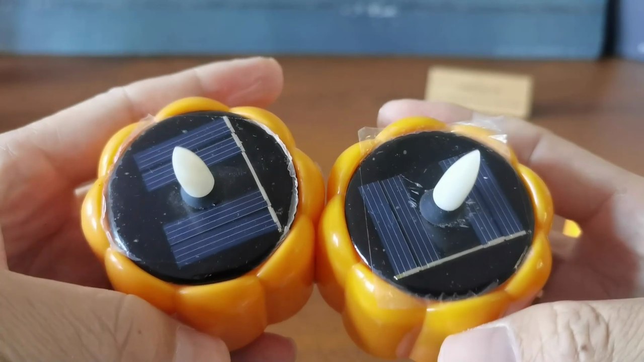 Smart Home Decor: Solar-Powered LED Pumpkin Flicker Candles (Indoor/Outdoor)