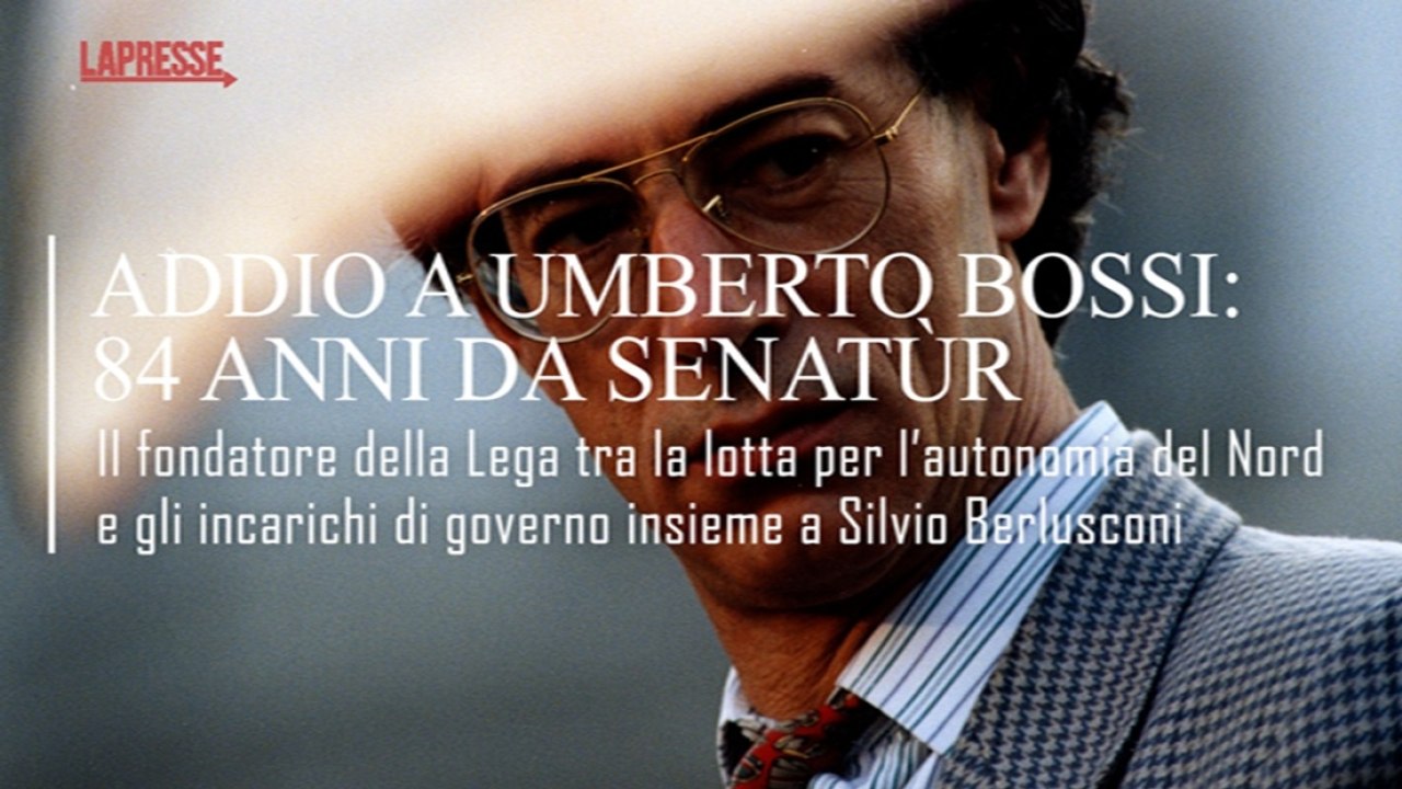 La lotta per l'autonomia del Nord, gli incarichi di governo con Berlusconi e la malattia: la videoscheda di Umberto Bossi
