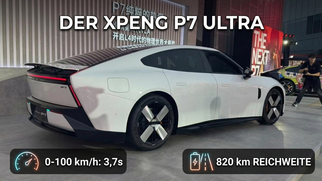 Xpeng P7 Ultra 2026: Update bringt neue Reichweiten & Features