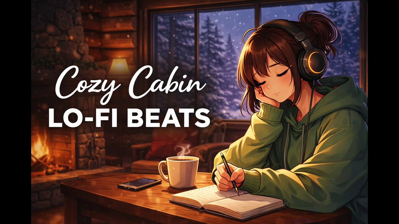 Cozy Cabin Lofi 🌿 Chill Beats for Studying, Relaxing & Late Night Focus