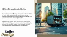 Nationwide Office Moves in Germany & Butler Umzüge GmbH