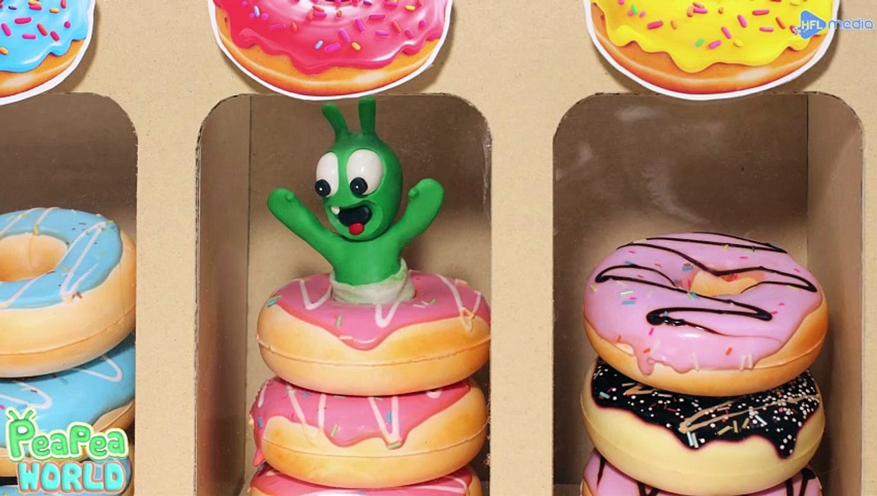 Pea Pea Funny Donut 🍩 | Silly Cartoon Moments & Cute Comedy Stop-motion