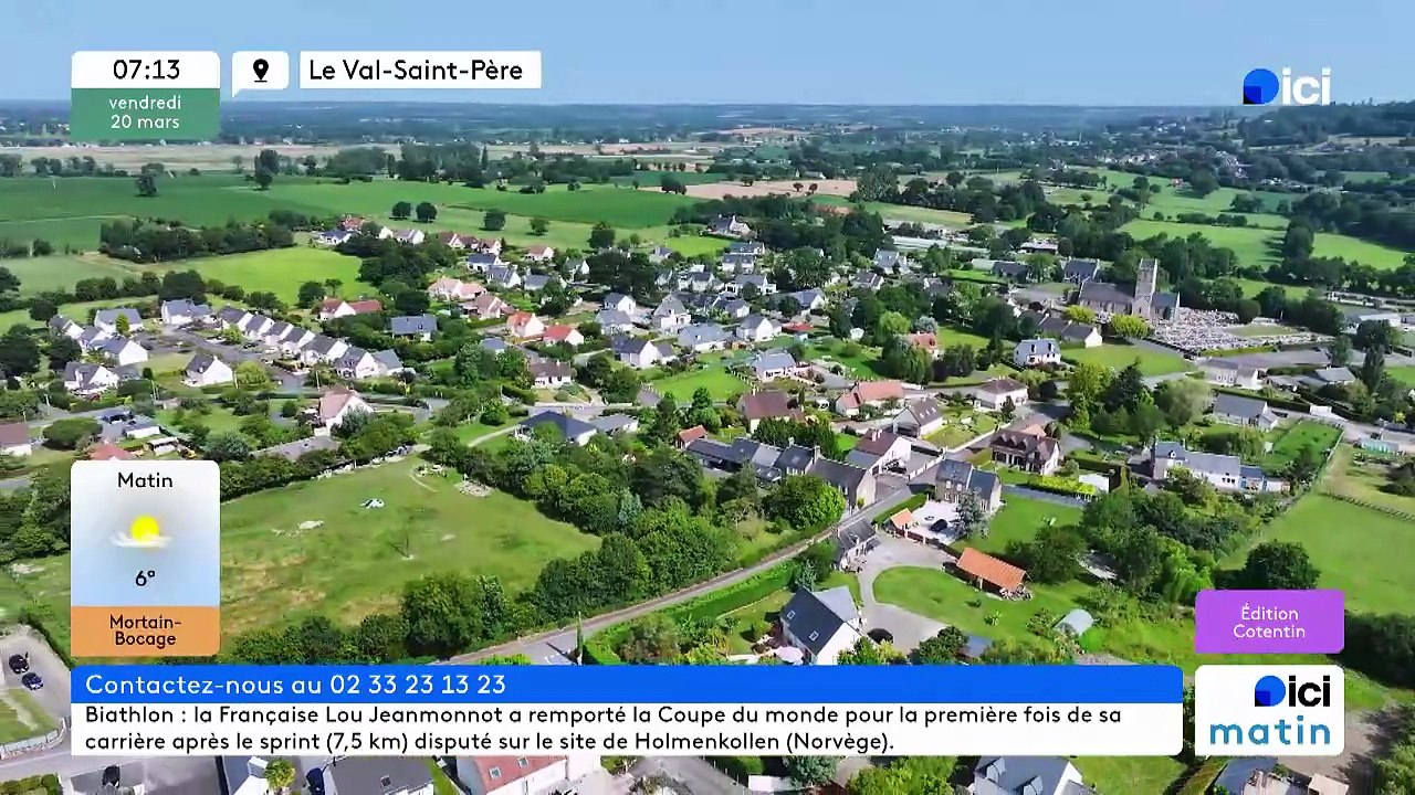 20/03/2026 - ici matin par ici Cotentin en vidéo