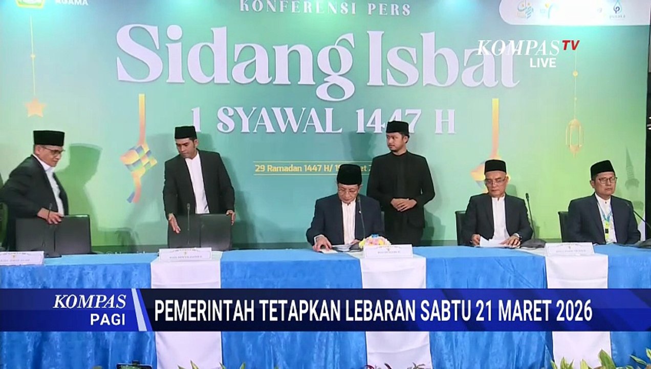Resmi! Hasil Sidang Isbat: Lebaran 2026 Jatuh pada Sabtu, 21 Maret 2026 | KOMPAS PAGI