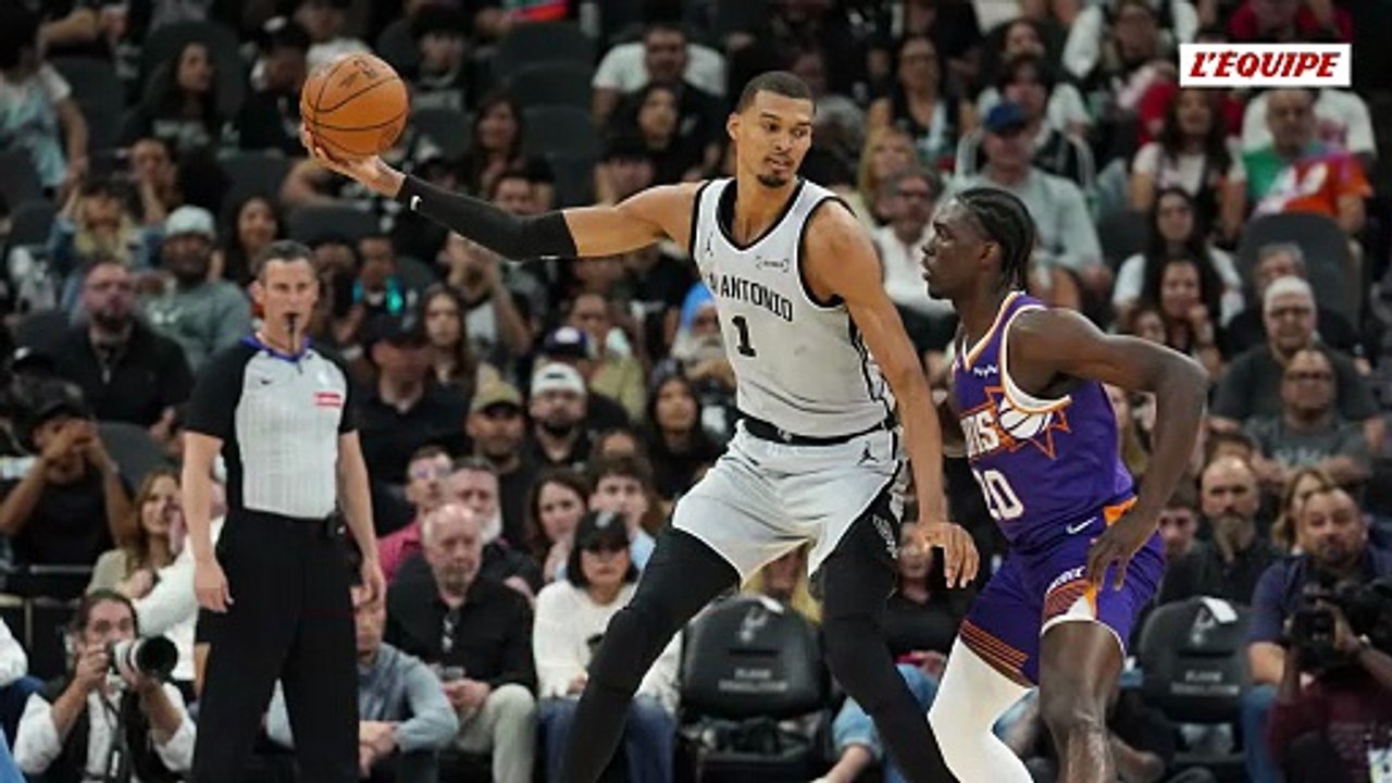 Grâce à un shoot de Wembanyama à une seconde du buzzer, les Spurs retrouvent les play-offs - Basket - NBA