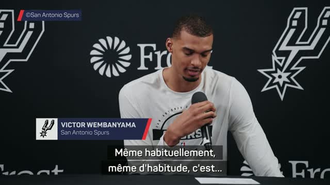 Spurs - Wembanyama : “Je prends énormément de plaisir”