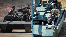 Kuzey Kore lideri Kim Jong-Un, yerine hazırladığı iddia edilen kızıyla tank sürdü
