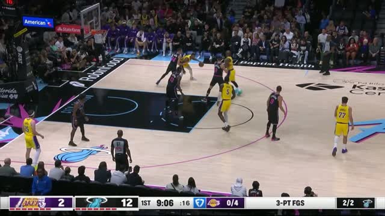 Lakers - Le dunk de LeBron James pour son 1611e match en NBA, record égalé