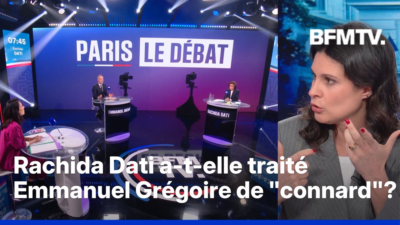 Municipales à Paris: Rachida Dati a-t-elle vraiment traité Emmanuel Grégoire de "connard"?