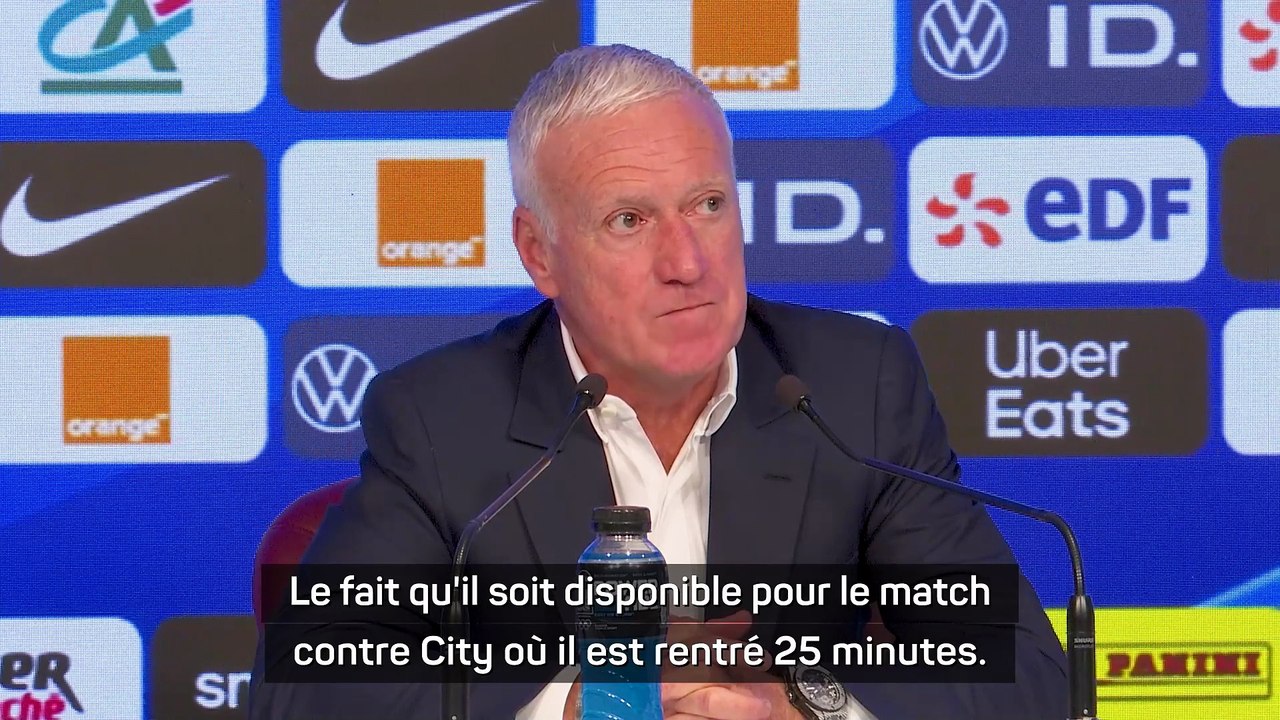 Deschamps justifie le retour de Mbappé : "Il n’est pas là que pour le marketing”