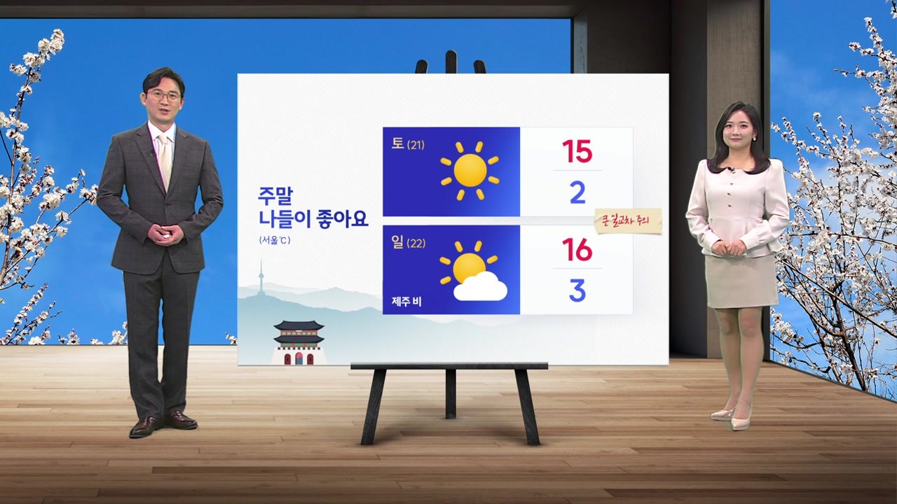[날씨] 내일도  완연한 봄기운...큰 일교차 유의 / YTN