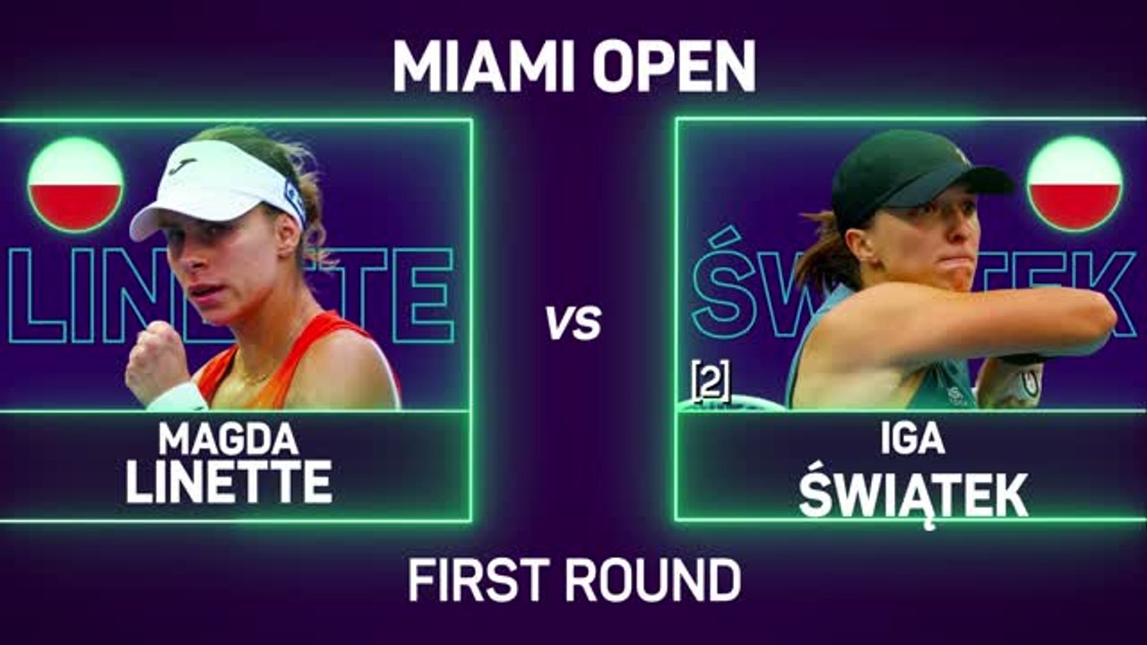 Swiatek handed shock Miami exit by compatriot Linette