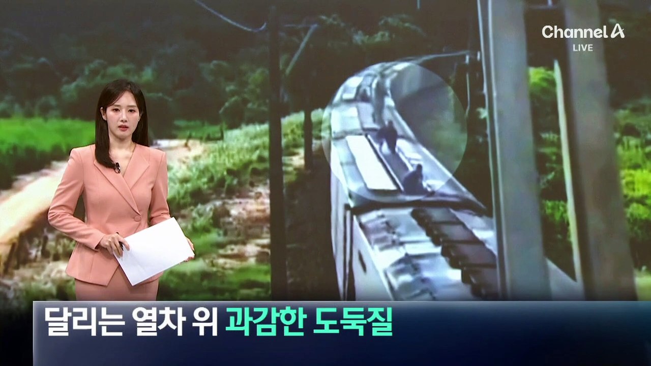 브라질 갱단, 달리는 열차 위 과감한 도둑질