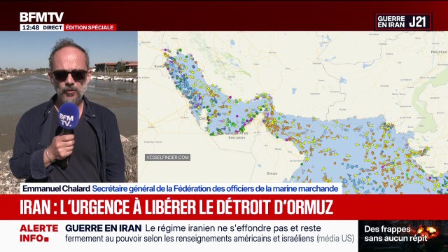 Détroit d'Ormuz: Une cinquantaine de marins français demeurent dans la zone , affirme Emmanuel Chalard, secrétaire général de la Fédération des officiers de la marine marchande