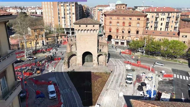 Via San felice a Bologna: il video dal drone dopo la fine dei lavori del tram