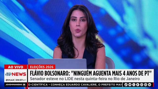 Flávio Bolsonaro: “Ninguém aguenta mais 4 anos de PT”