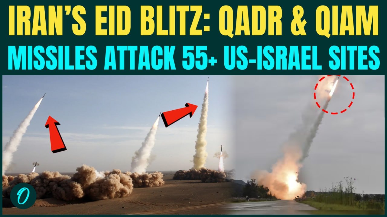 Iran BOMBS 55+ U.S-Israel Locations, QADR & QIAM Missiles Strike SHATTERS Tel Aviv In 70th Wave