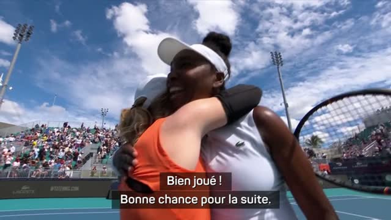 Miami - Jones à Venus Williams : J'ai toujours ton poster dans ma chambre !"