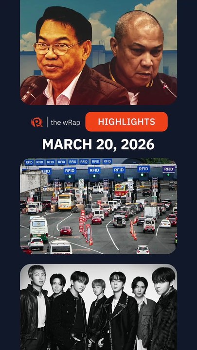 Today’s headlines: Health infra projects, toll discount, BTS | The wRap | March 20, 2026