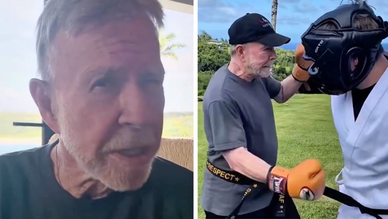 Chuck Norris shared sparring video days before death aged 86
