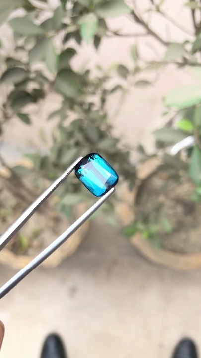 RAREST Ink Blue Tourmaline 🔥 6.30ct VVSI Afghanistan Gem!