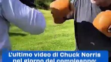 L'ultimo video di Chuck Norris nel giorno del compleanno: "Io non invecchio, salgo di livello"