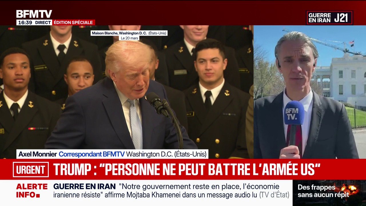 Guerre au Moyen-Orient: Donald Trump affirme que les Iraniens "n'ont plus de marine"