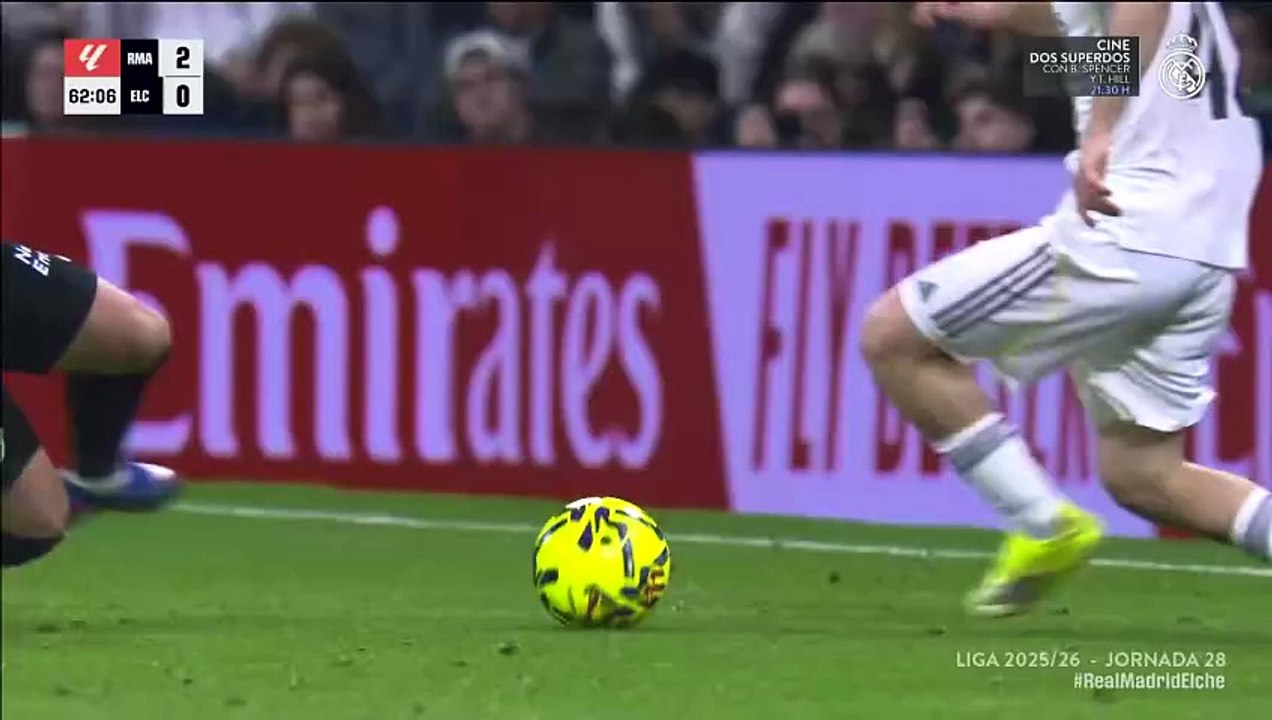 Real Madrid CF 4 vs Elche CF 1 Jornada 28 Liga 2025 2026 segunda parte P2 segundo tiempo