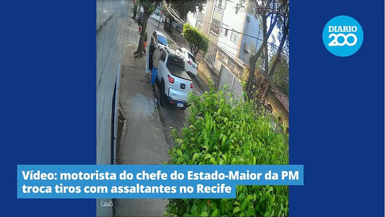 Motorista do chefe do Estado-Maior da PM troca tiros com assaltantes no Recife