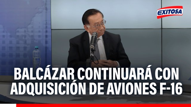 José Balcázar confirma la continuación del proceso de compra de aviones F-16 a Estados Unidos