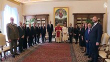 Felipe VI y doña Letizia se reúnen con León XIV en su visita al Vaticano,