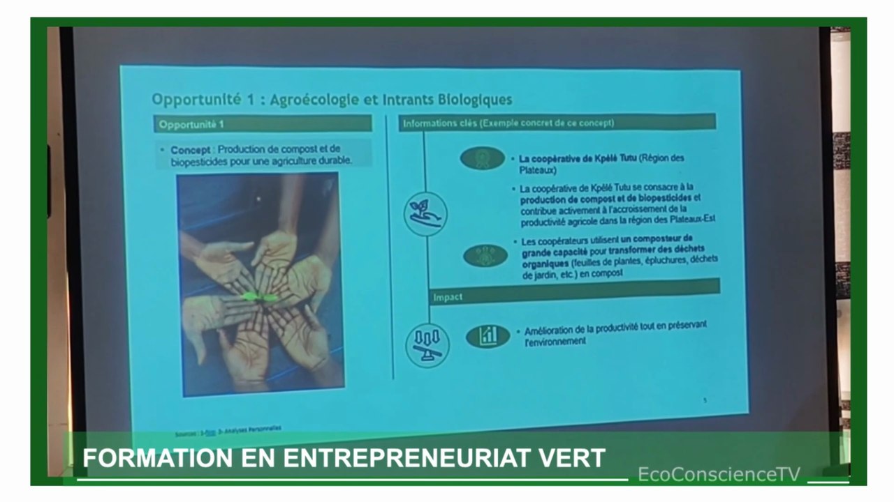 UTRADER outille les jeunes sur Entrepreneuriat Vert