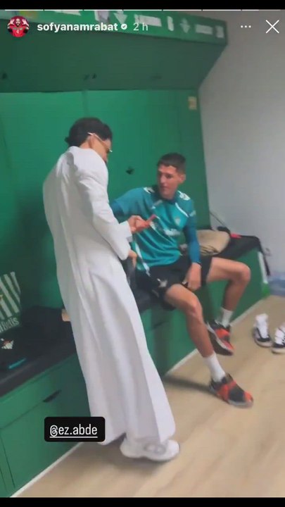 Así ha llegado Abde hoy a la ciudad deportiva del Betis