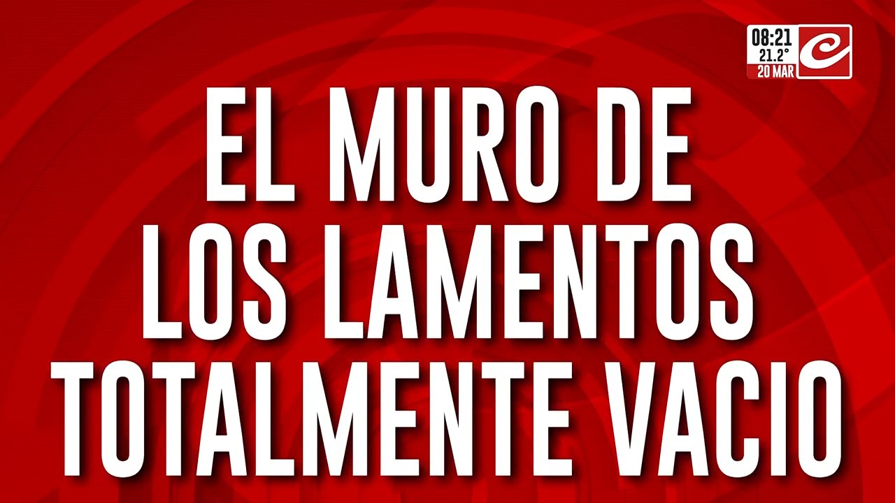Desolación total en Medio Oriente: el Muro de l...