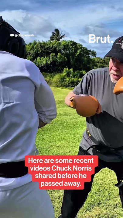 Chuck Norris' recent videos before he passed away.