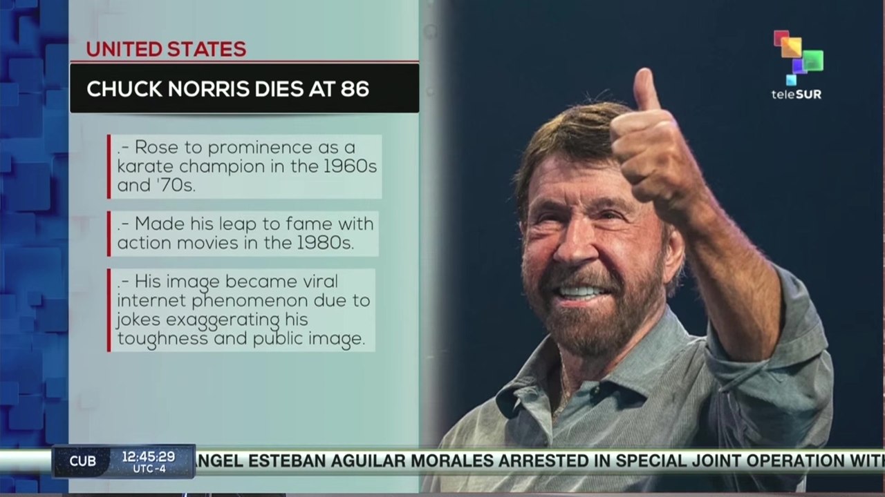 U.S. | Actor and martial artist Chuck Norris passes away at age 86